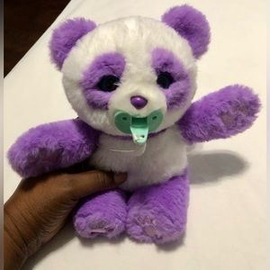 Little Live Pets: Cozy Dozys Petals the Panda Purple And White Preowned